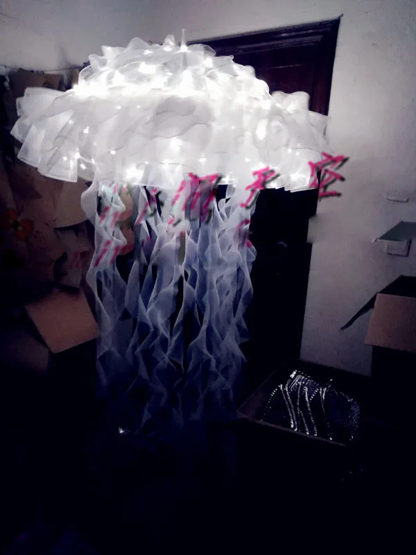 luminous umbrella Valentine's day jellyfish umbrella stage performance LED jellyfish umbrella nightclub bar gogo costumes