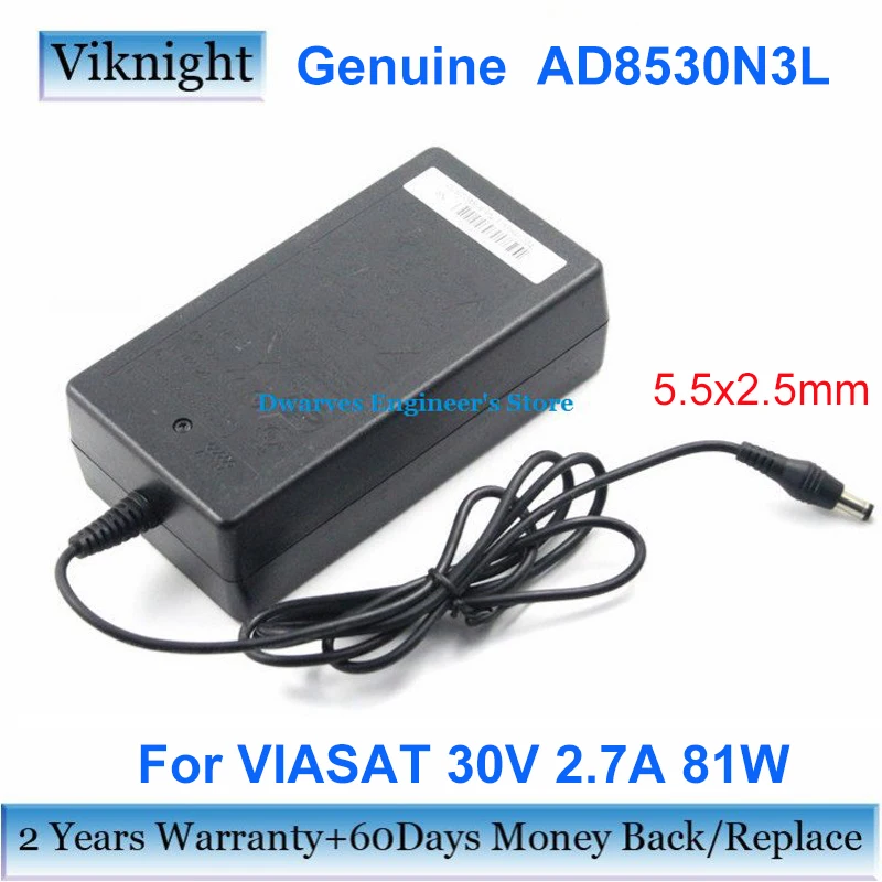 Genuine 30V 2.7A 81W AD8530N3L AC Adapter Charger for VIASAT MODEM SURFBEAM 2 SATELLITE RM4100 Power Supply Laptop Charger