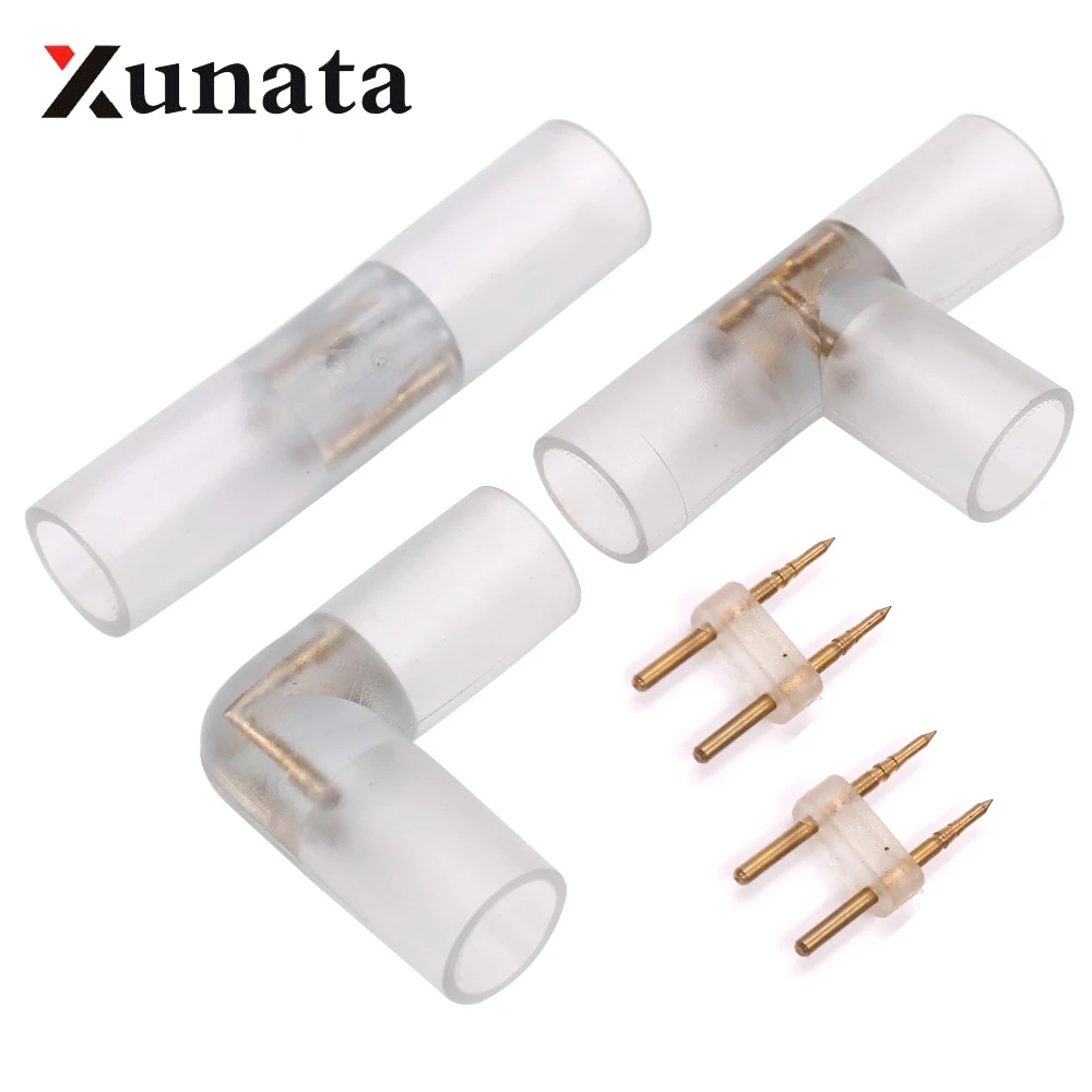 I L T Connector middle connector clips accessories use for 220V Round 14mm Neon Strip Light