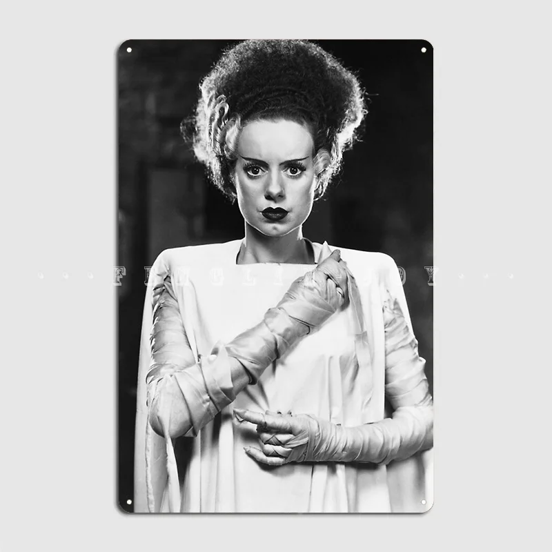 Classic Bride Of Frankenstein Metal Sign Cinema Kitchen Mural Painting Mural Personalized Tin Sign Posters