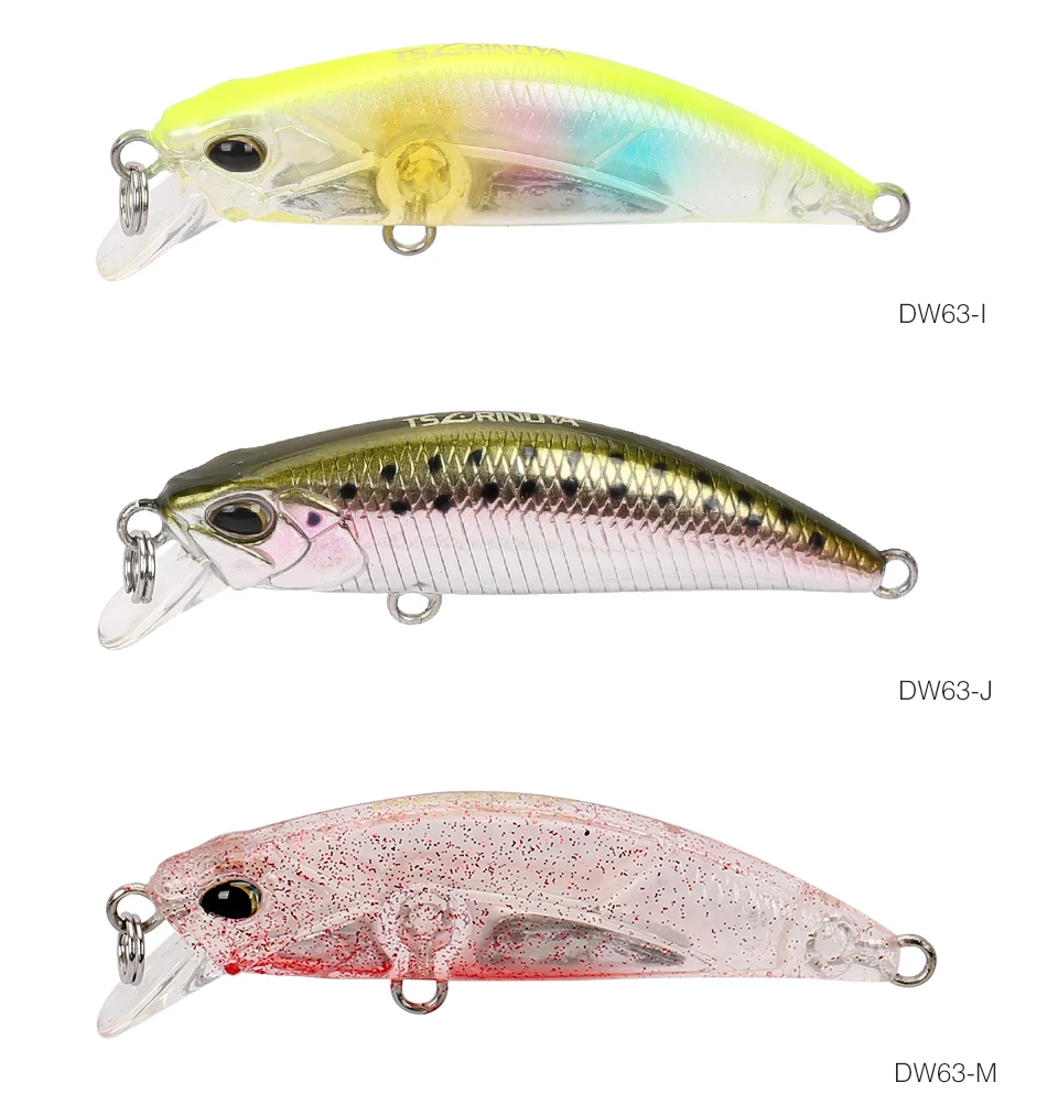 Tsurinoya 14-teiliges Bestseller-Set DW63 Sinkender Mini-Minnow-Köder 50mm 5g Angelköder mit Lebensechten 3D-Fischaugen – Detail 12