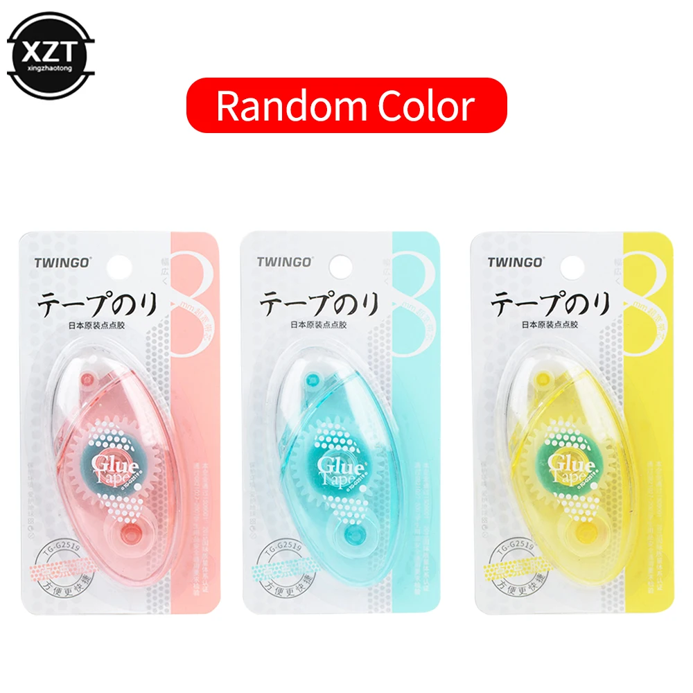 MINKYS Sáng Tạo 6MM * 8M Trong Suốt Chấm Đôi Băng Keo 2 Mặt Con Lăn Keo Keo Đựng Trường Đồ Văn Phòng Phụ Kiện