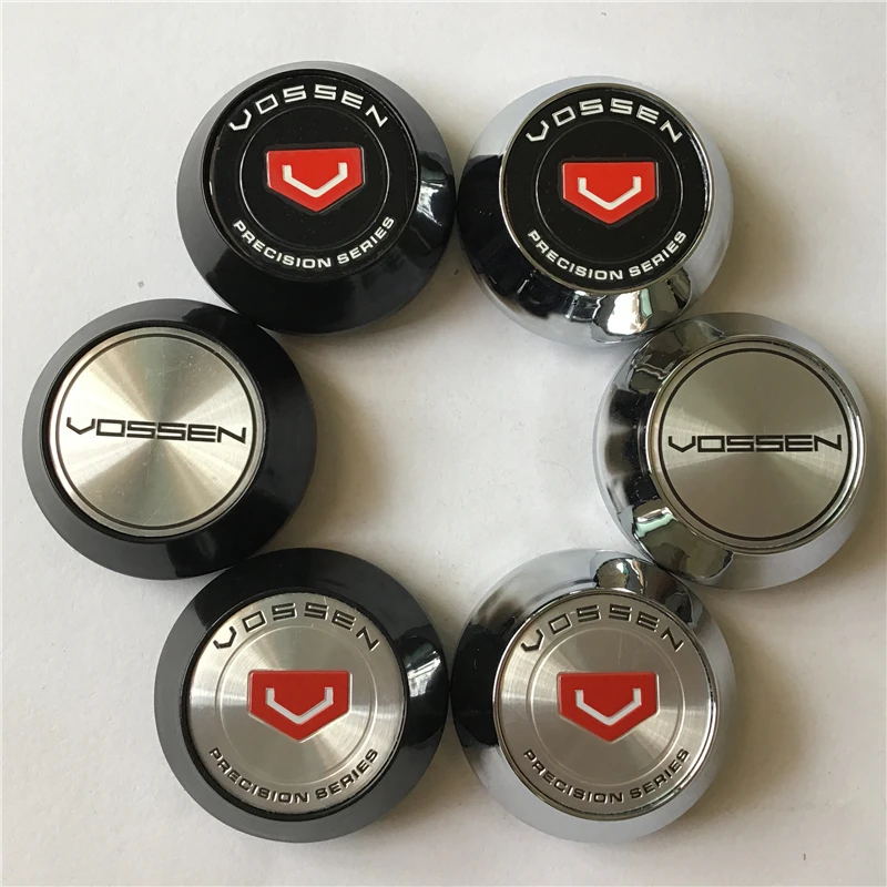 4Pcs 65mm For VOSSEN Wheel Center Hub Caps Car Styling Cover 45mm Emblem Badge Logo Auto Rims Cover Accessories