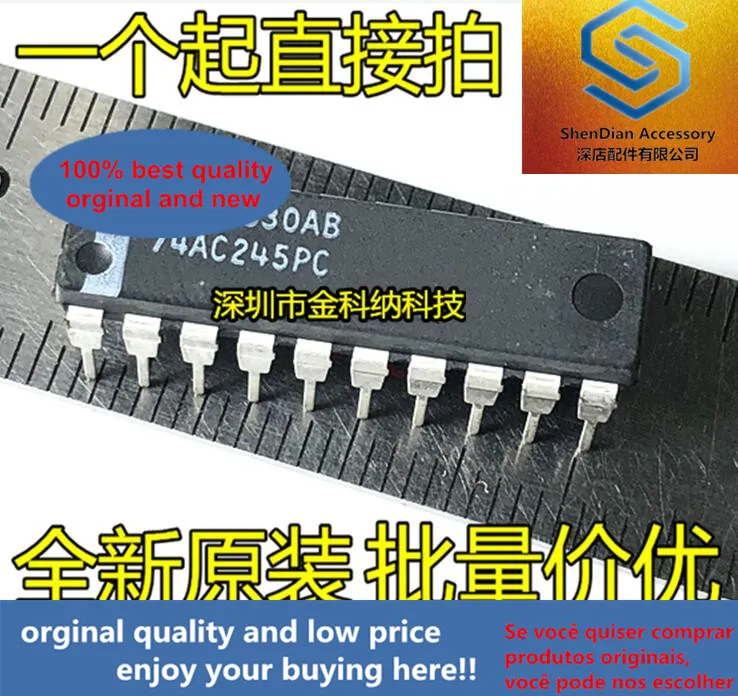 10Pcs Alleen Orginal Nieuwe 74AC245PC Met Drie-State Input En Output Acht-Weg Twee-weg Transceiver chip Rechte Plug
