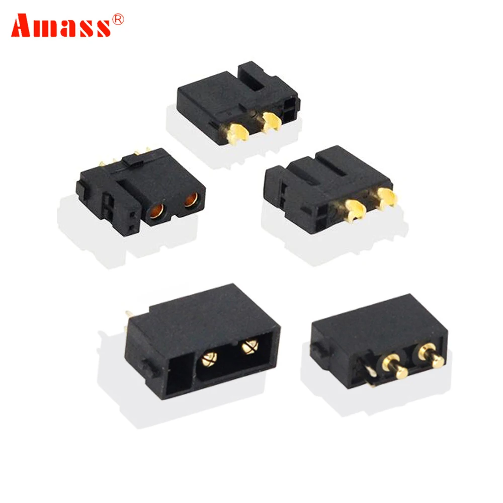 5/10/20 Pairs Amass XT30(2+2) Female XT30PB(2+2) Male Gold Plated Plug with Signal Pin XT30U Aapter for RC Drone Aircraft Model