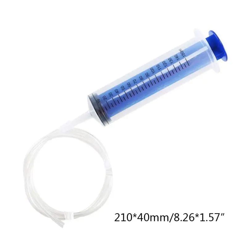 Jeringa de plástico reutilizable para extracción de aceite, jeringa de aceite para líquido Agrícola E, con manguera de 80 cm, G8TB