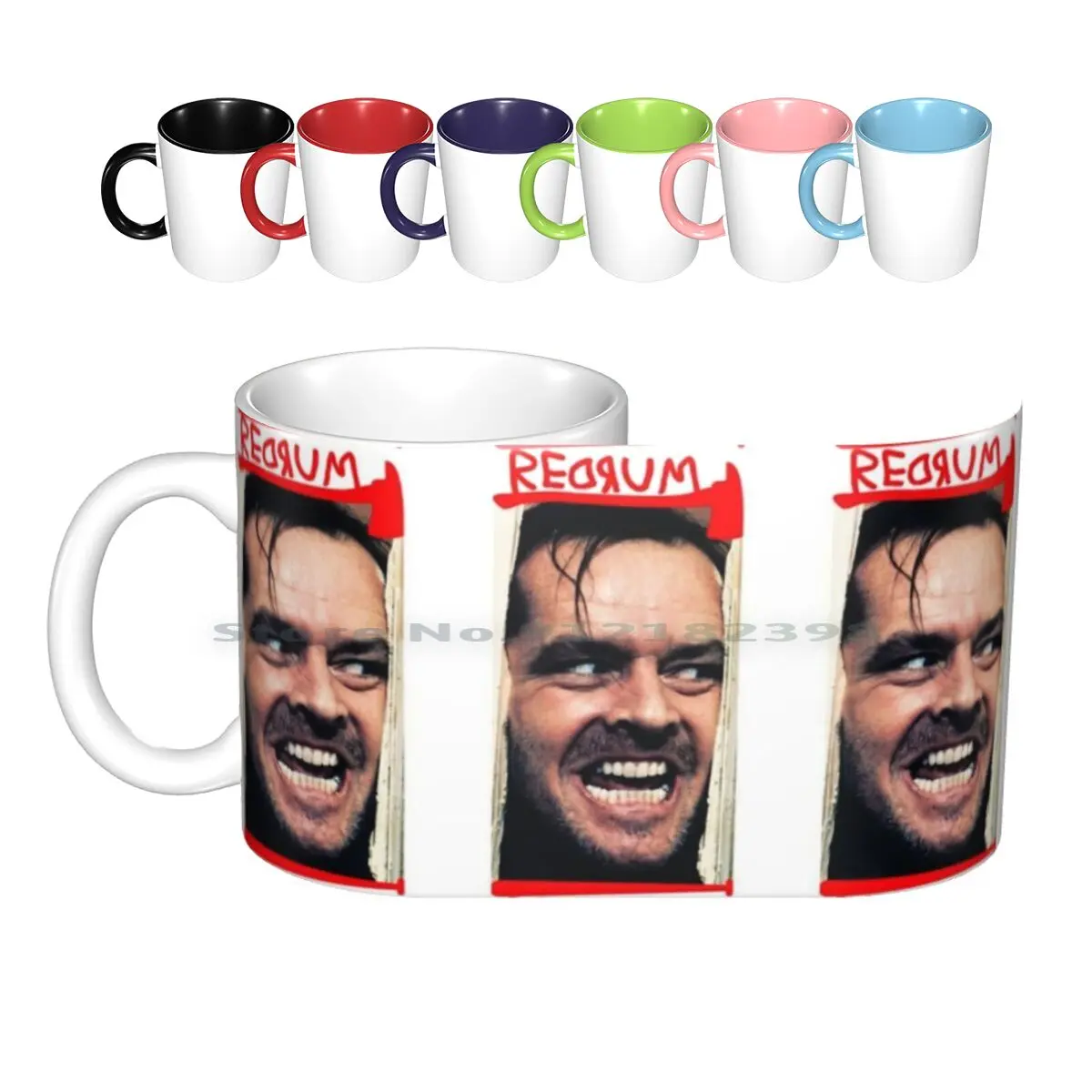 Redrum Ceramic Mugs Coffee Cups Milk Tea Mug Redrum Stephenking Stanleykubrick Book Cult Movie Classic Horror Terror Cinema