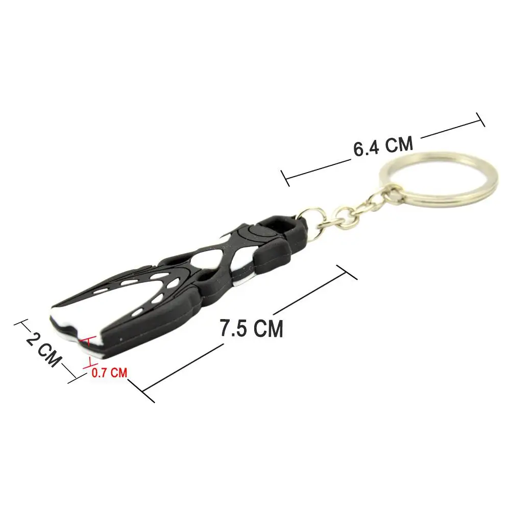 Llavero con forma de aleta para buceo, accesorio de buceo para deportes al aire libre, regalo