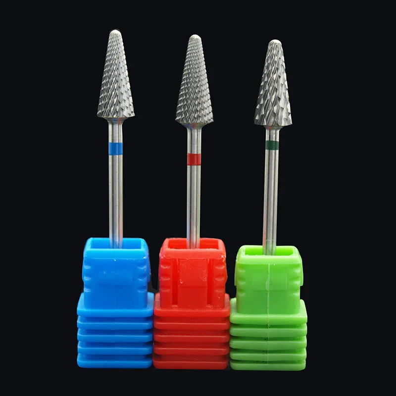 EasyNail~3/32 '' Tungsten steel Nail Drill Bit nail file Carbide Nozzle Gel remover Nail Cleaner Millings Bit M0413