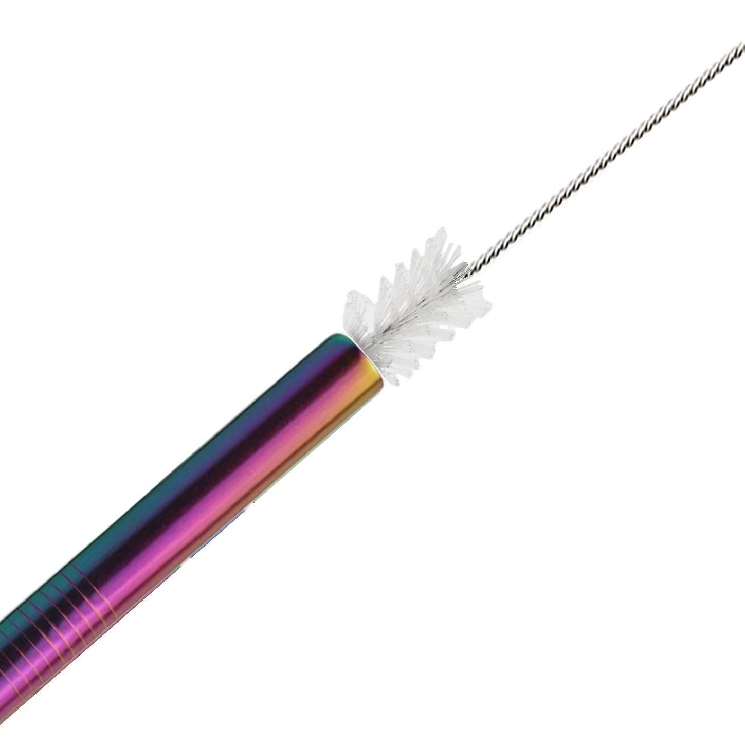 18/10 Stainless Steel Reusable Straws Gold Drinking Straw Set Mteal Straw Coffee Party Bar Straw With Cleaner Brush Portable Bag