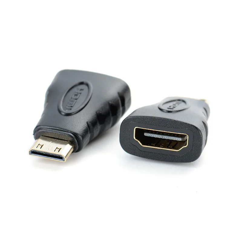 Mini HDMI Kompatibel HDMI Perempuan Ke Mini HDMI Adaptor Laki-laki