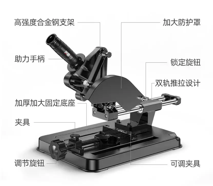 Haakse Slijper + Beugel Universele Multifunctionele Grinder Gemodificeerde Tafel Zag Kleine Snijmachine