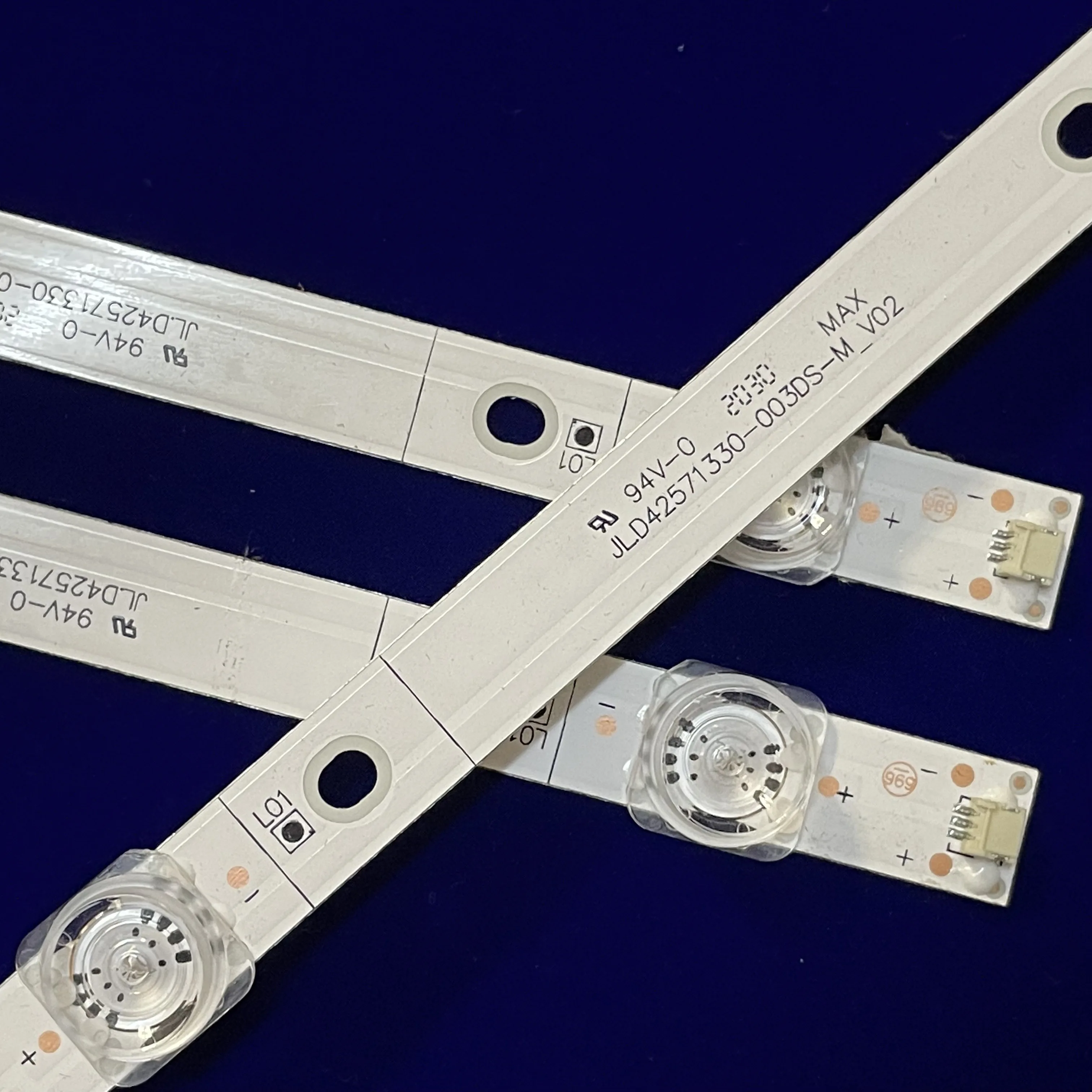 3pcs LED strip for 43V1F-R 43E2A 43A3F 43L1F 43V1A VIDDA  HZ43E35 H43E3A HZ43E3 F43E8000H JL.D42571330-003JS-M_V02 003FS-M_V01