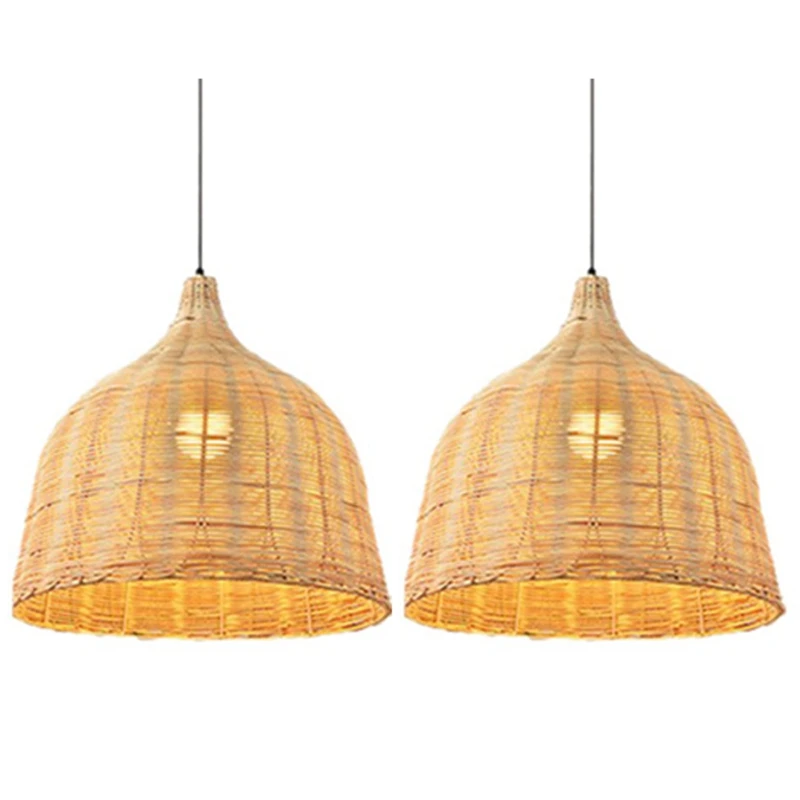 

LBER 220V Rattan Lamp Pendant Light Vintage Hanging Lamp Shades E27 Living Room Dining Room Decor Cafe Restaurant Hanglamp