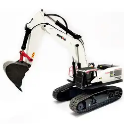 Huina 594 Alloy Crawler Remote Control Excavator Toy Car Children Boys Large Engineering Car Model Excavator