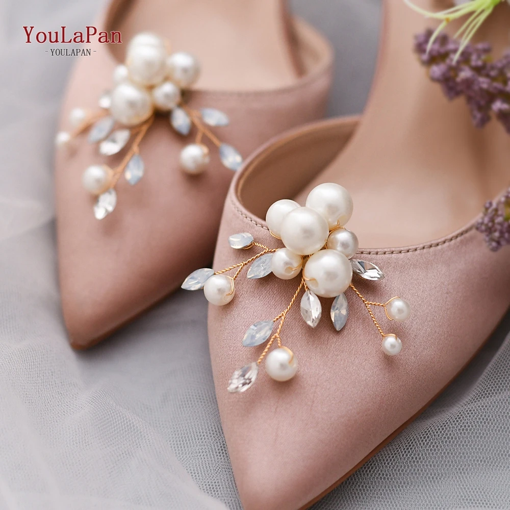 TOPQUEEN X24 2pcs Fashion Shoe Clip DIY Rhinestone Decoration Women High Heels Buckle Shoe Accessories Wedding Shoes Buckle