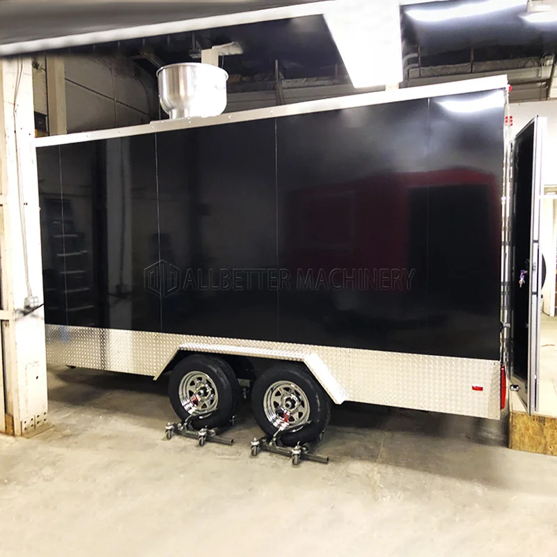 

Allbetter Мобильная тележка с прицепом для общественного питания Торговая тележка для общественного питания Тележка для еды Крытый уличный киоск Шведский фуршет