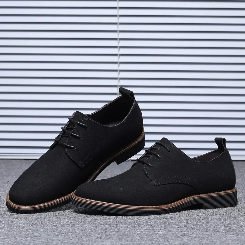 High Quality Brand Spring Suede Leather Men Shoes Oxford Casual Classic Sneakers for Male Comfortable Footwear Large Size 38-48