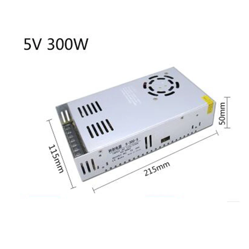 1PC 200W Switching Power Supply Light Transformer AC 110V 220V To DC 5V Source Adapter LED Display Transformer 300W 350W