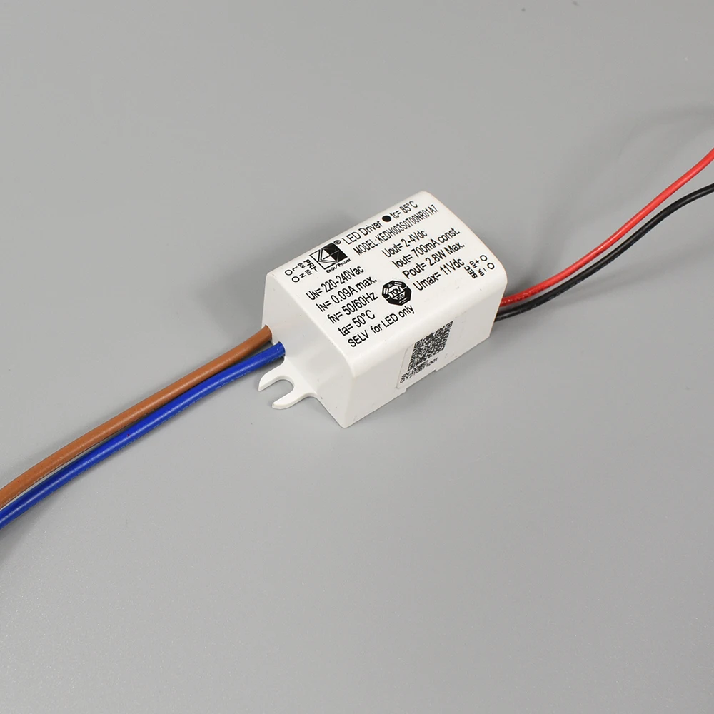 Small Driver 700mA Power Supply for Wall Lamp 3-9V Linear 3030 LED SELV Bed Transformer with UL Leadwire 150mm for Mini Lights