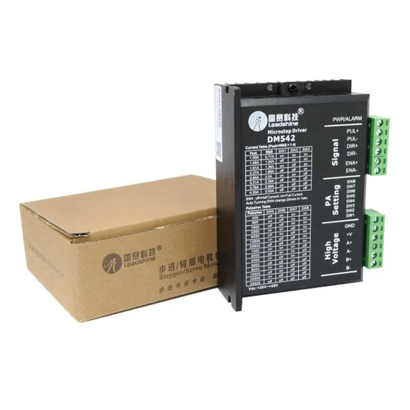 

DM542 M542-05 M542C 2 Phase Stepper Driver 20-50VAC 1.0-4.2A for NEMA17 NEMA23 Stepper Motor Controller 42 57 Stepper Motor