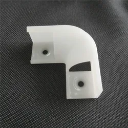 Corner Connectors Aluminium Channel Holder 90 Degree Plastic Milky White 4.5cm For LED Strip Bar Light V Flat Shape 1.8cm Width