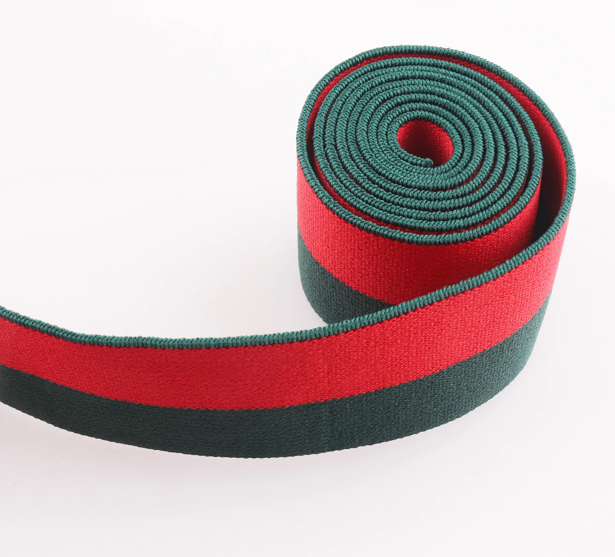 Green Elastic webbing ribbon Strap 38mm Soft Webbing Ribbon stretch Elastic band for bag purse tote Lanyard Ribbon