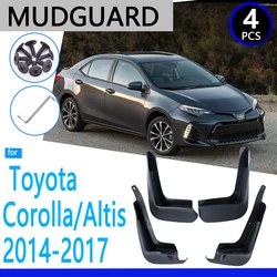 Mudguards for Toyota Corolla Altis E170 2014 2015 2016 2017 Car Accessories Mudflap Fender Auto Replacement Parts