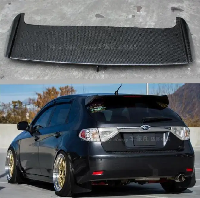 High Quality CARBON FIBER REAR WING TRUNK LIP SPOILER FOR  Subaru Impreza WRX STI X 10th 2008 2009 2010 2011 Year