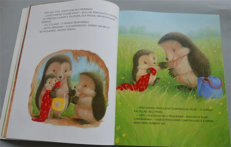 Parent Child Kids Portuguese Book Early Education Enlightenment Cute Picture Interesting Story Reading Libros Book Age 3 up