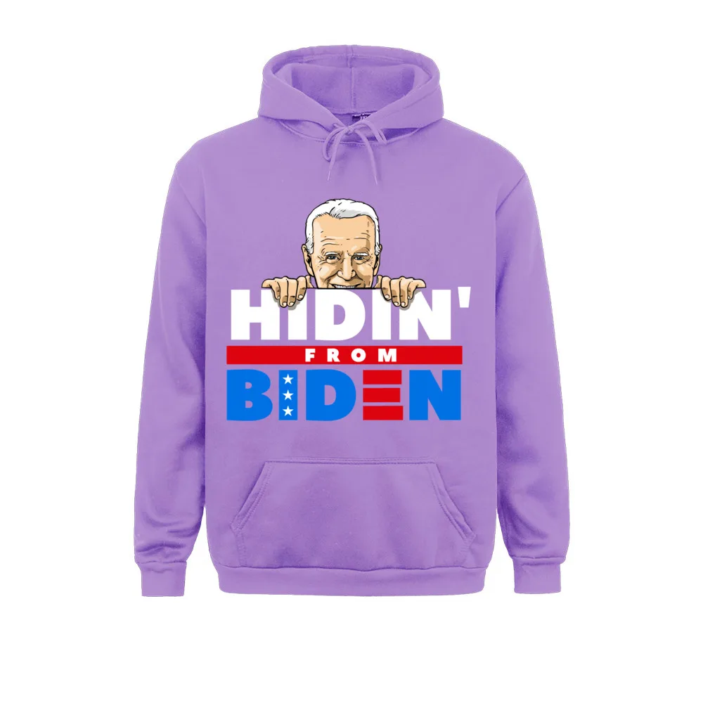 Men Hoodies Hiding From Biden President 2020 Funny Political Pullover Men Hoodie Winter Long Sleeve Adult Sweatshirts Clothes