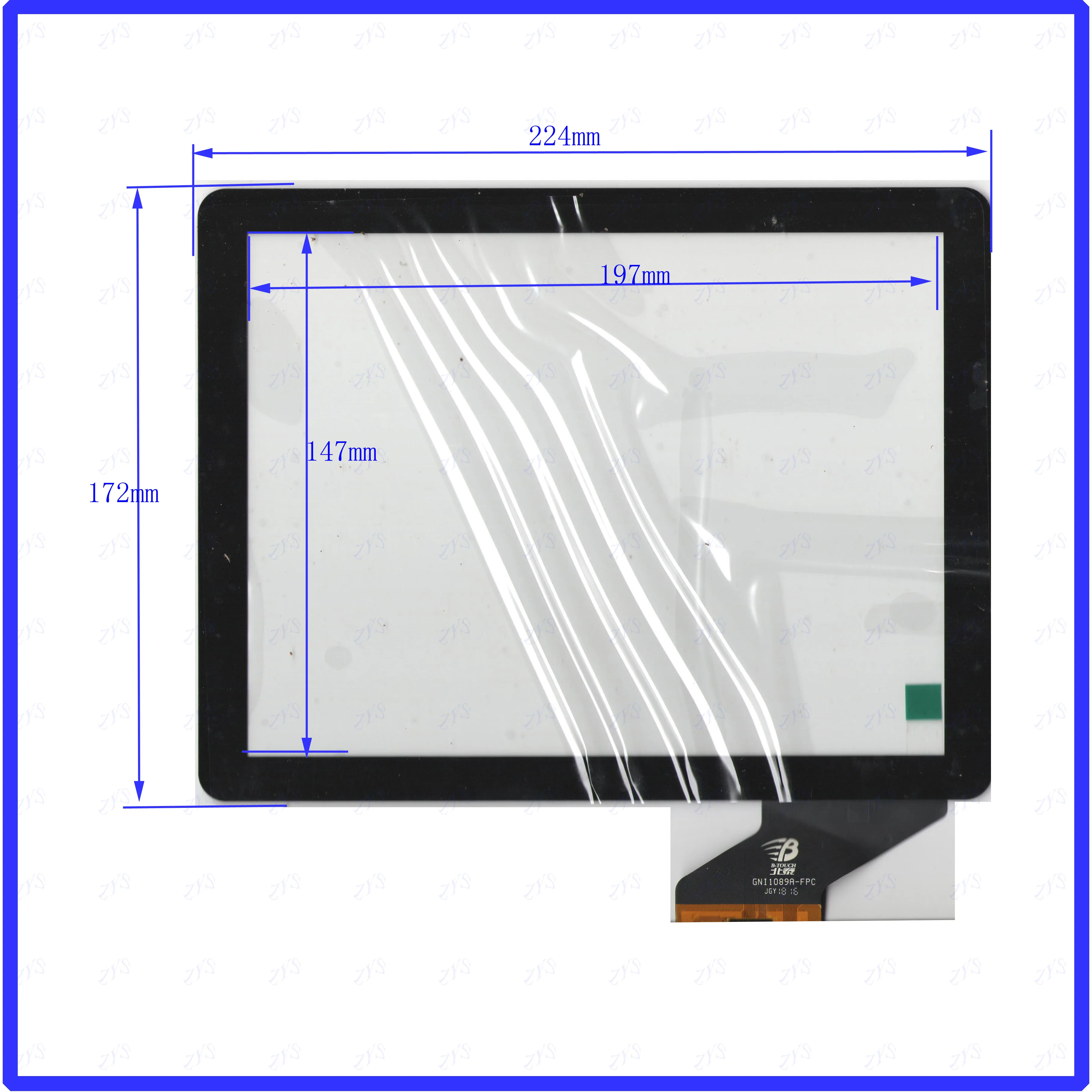 

ZhiYuSun Freeshipping GN11089A 224*172mm 10.1inch Capacitive screen