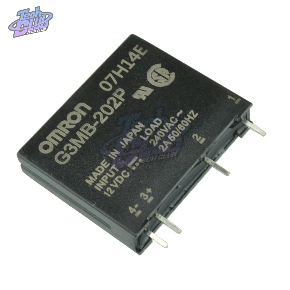 DC 5V 12V 24V Solid State Relay Module G3MB-202P PCB Mounting SIP SSR AC 240V 2A Snubber Circuit Resistor DC-AC Relay Module