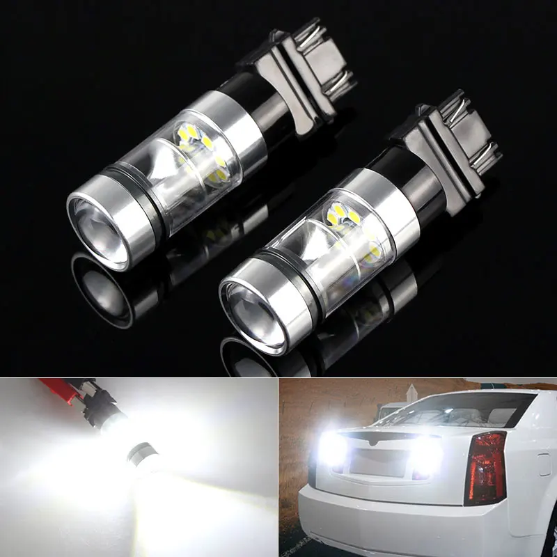 Pair  3157   P27/7W   T25  High Power XBD  Chips   LED STOP/TAIL bulbs Brake Lights  For  HUMMER H2 H3