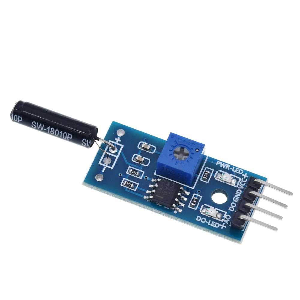TZT Vibrationssensormodul, normalerweise geöffneter Typ, SW18010P, Vibrationsschalter-Alarm-Sensormodul für Arduino – Detail 5