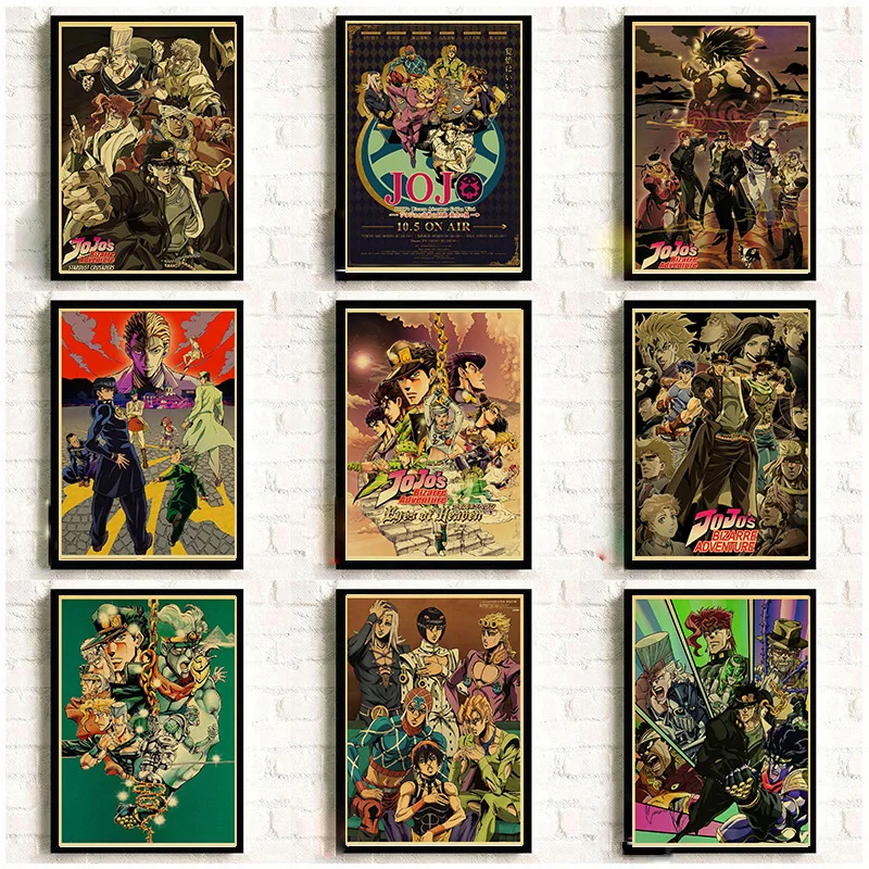 

Japanese Anime Wall Art Canvas Painting JoJo Bizarre Adventure Home Room Decoration Wall Pictures Nordic One Piece Poster Prints