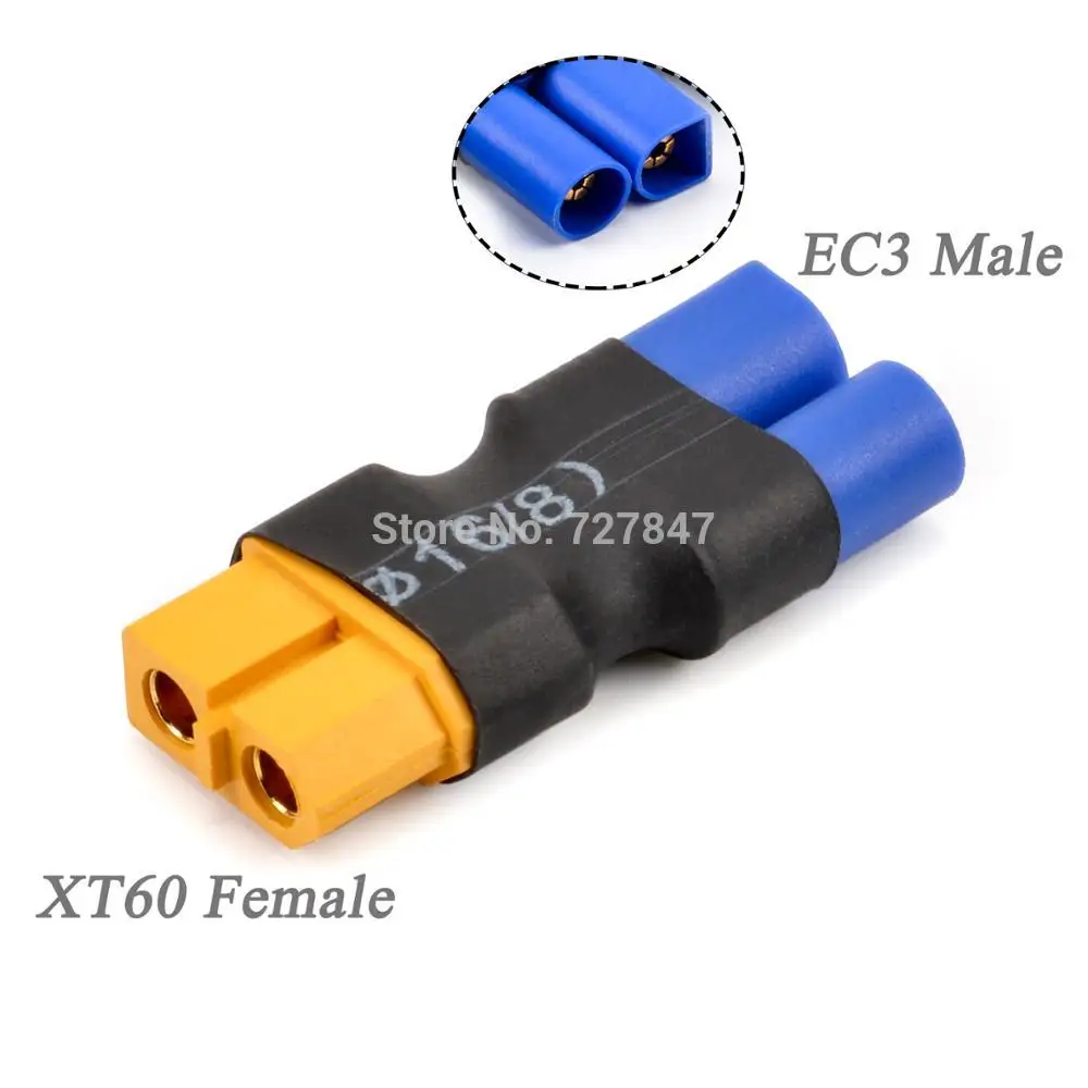 Adapter EC5 / EC3 naar XT60 T Deans Vrouwelijke / Mannelijke Connectoren Plug RC Lipo Batterij Controle Onderdelen DIY