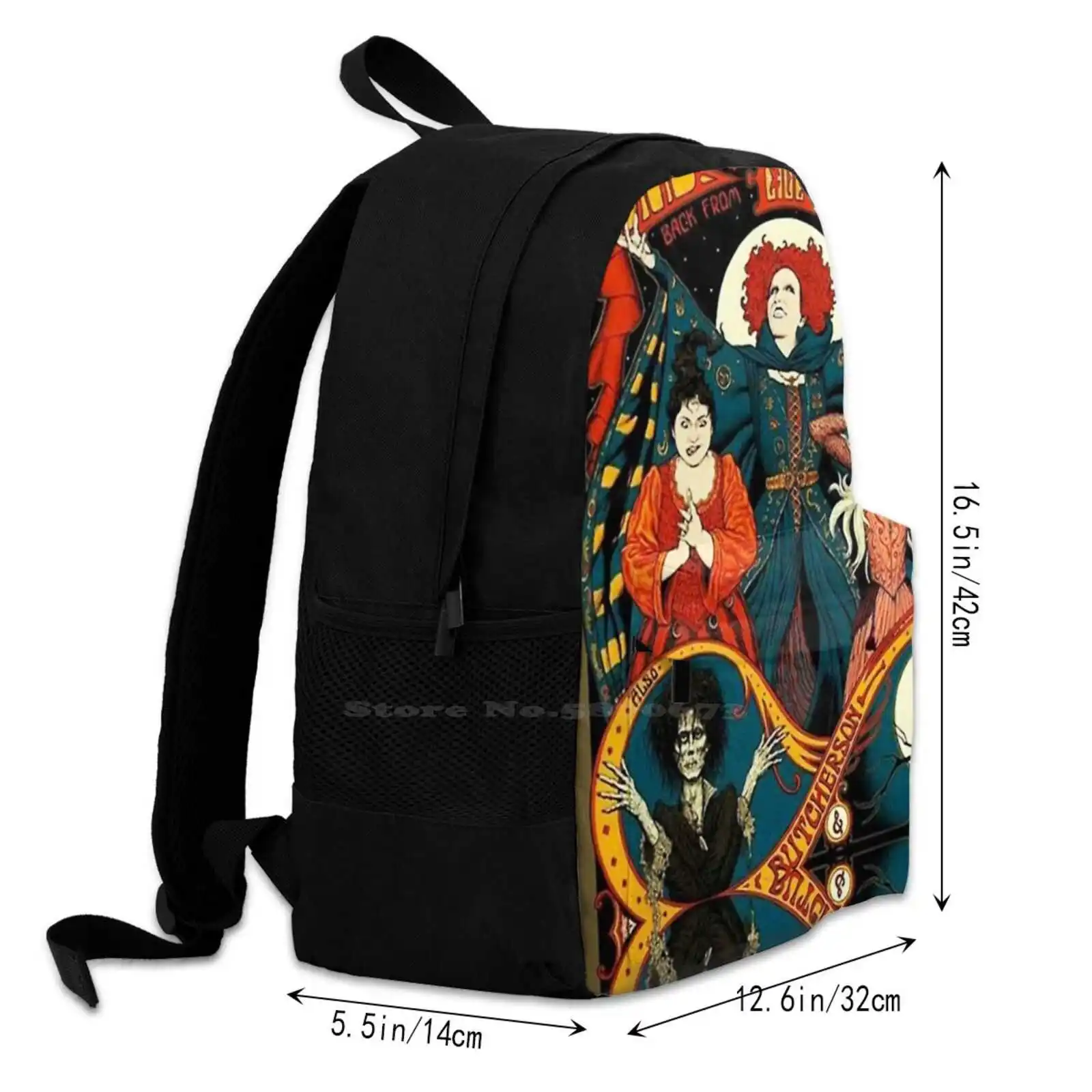 Sanderson Sisters Hocus Pokus 3d Print Design Backpack Casual Bag Sandersonsisters Swag Salem Mass