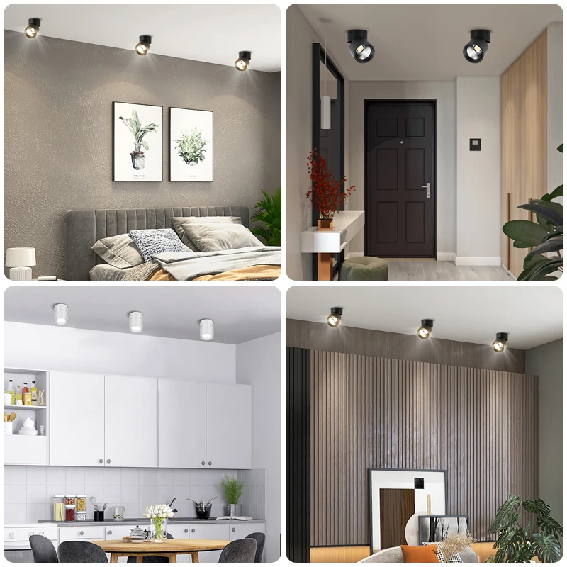 Folding Led Spot Licht Decke Flecken 5/7/10/15/25/40W Oberfläche Unten licht 220V Led-strahler Downlights Für Schlafzimmer Wohnzimmer