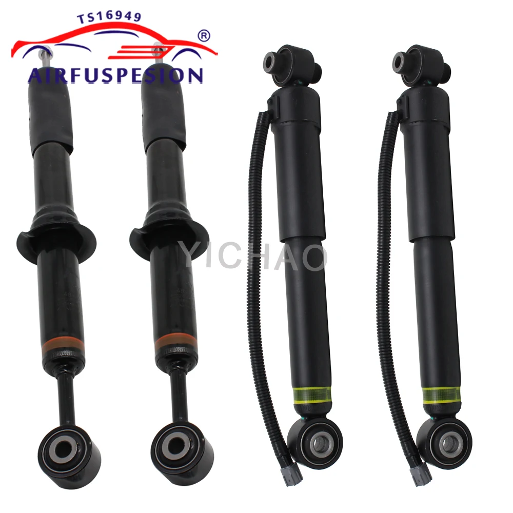 4pcs Front+Rear Air Struts Suspension Shock Absorber For Toyota Sequoia With Sensor 2008-2019 48530-0C100 48510-34040