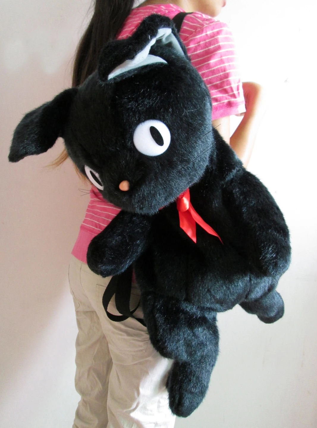 

NEW Black Cat jiji Kiki's Backpack Plush Bag 25inch Gift Toy DOLL