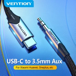 Vention USB C do 3.5mm typ C do Aux słuchawki 3.5 Jack Adapter kabel Audio do Huawei P40 nova7 Xiaomi Mi 6 9 10 Pro Oneplus 7