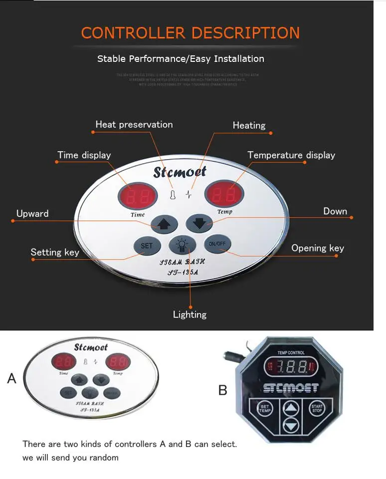 Sauna Stoom Machine Panel Thermostaat Sauna Stoom Machine Accessoires Stoomgenerator Controller Geen Machine