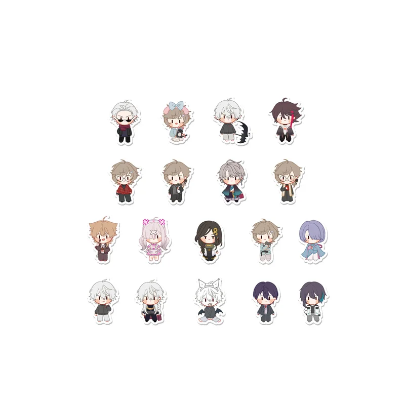 Nijisanji Rainbow Society Vtuber Youtuber Animation Waterproof Flash Room Phone Sticker Kanae Kenmochi Toya Kuzuha Fans Gifts