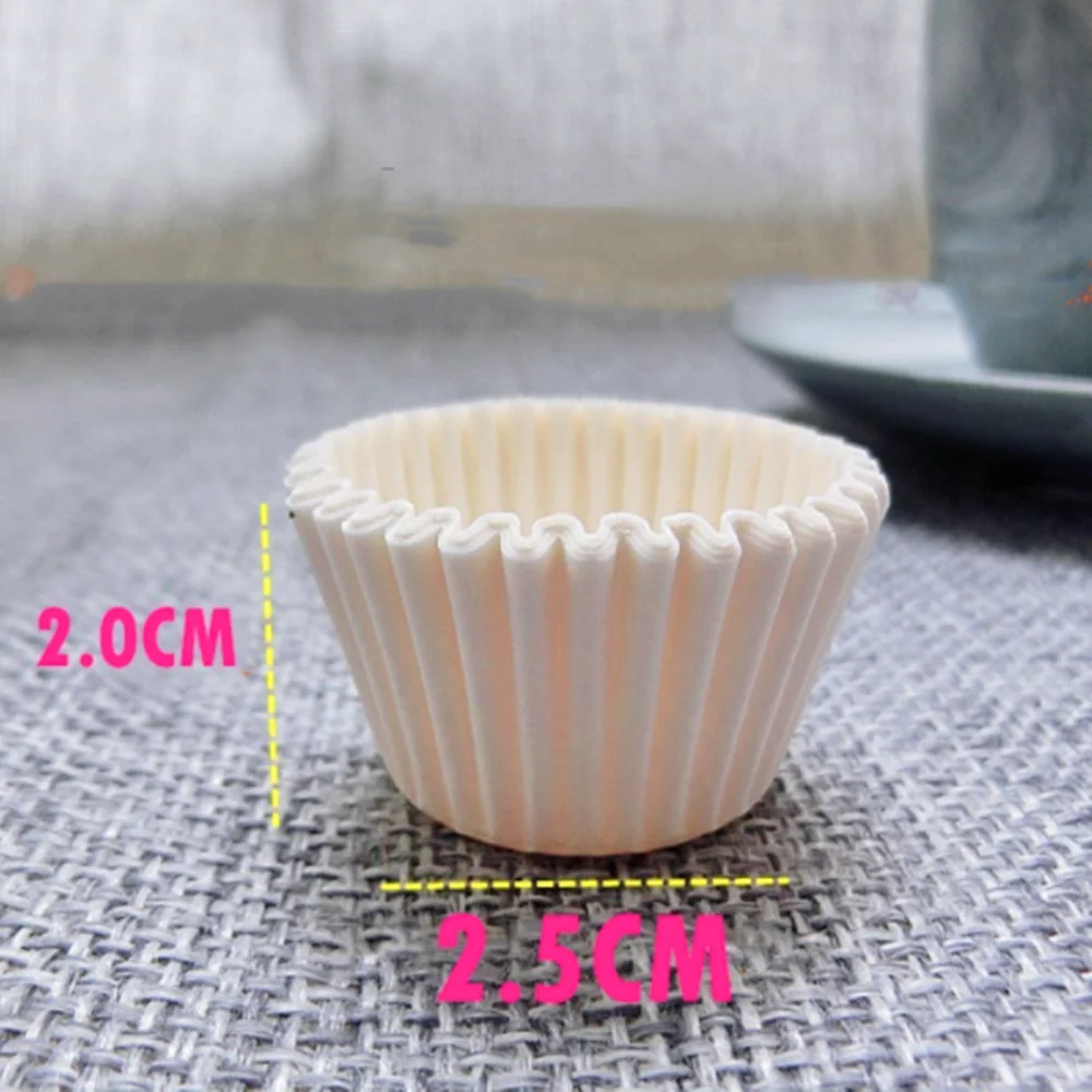 1000Pcs/Set Mini Paper Cake Egg Tart Mold Baking Muffin Cake Cups Bakeware Pastry Tools for Chocolate Cupcake Wraps