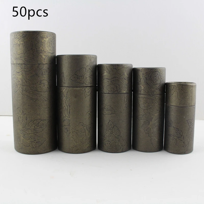 

50X 10/20/30/50/100ml Oil Bottle Packaging Box Kraft Paper Tube Packing Box Dropper Bottle Round Cardboard Lipstick Perfume Box