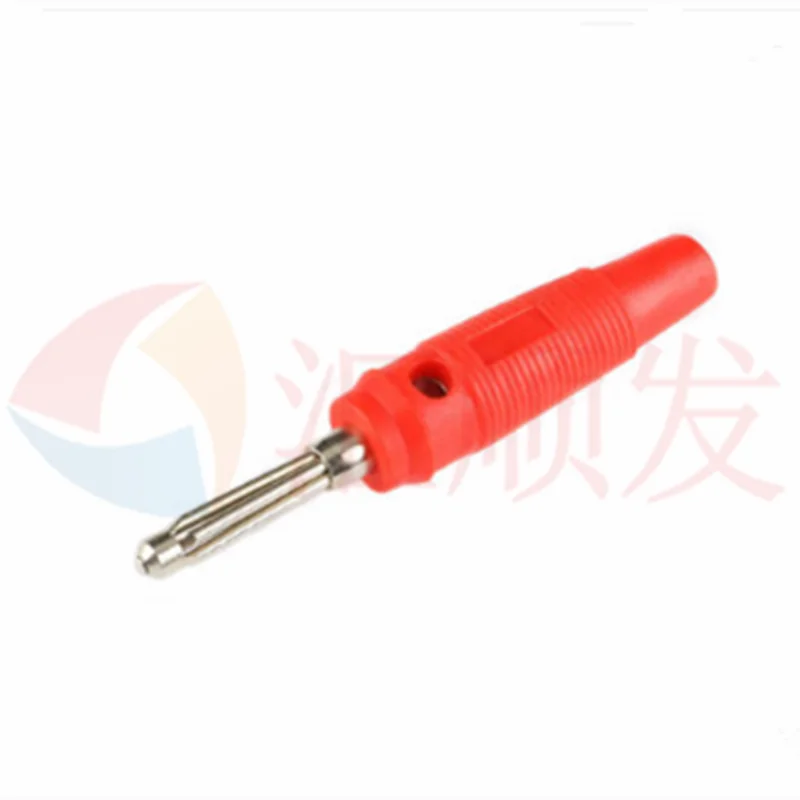 4mm 바나나 플러그 순수 구리 니켈 도금 32A 고전류 고전압 커넥터, 스피커 케이블, 바나나 헤드 랜턴 플러그