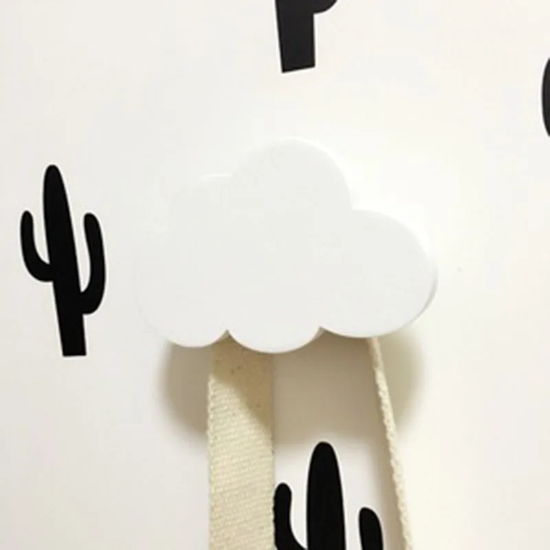 2Pieces/Lot  Wooden Cloud Hook Decoration Home Decor Room Decoration Children's Room Decoration Wall Stickers Stickers анимеобои