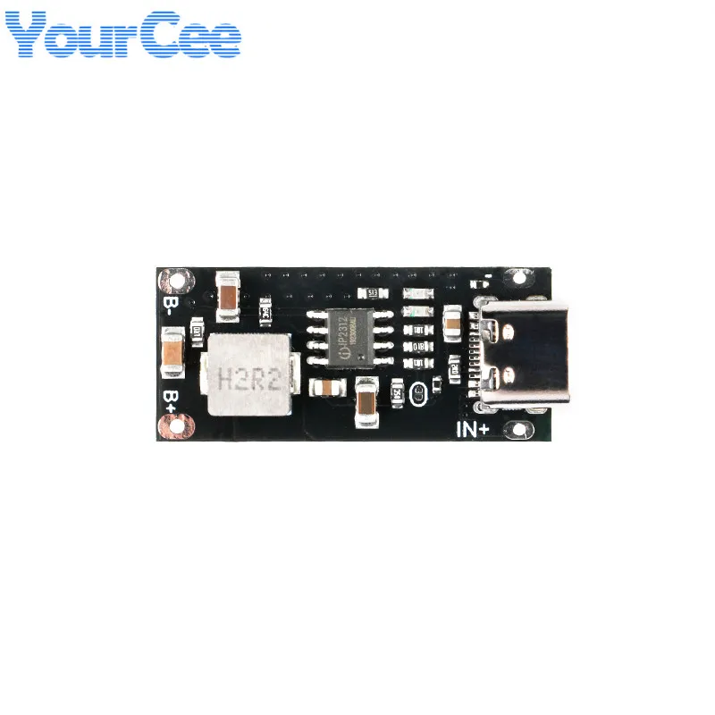 IP2312 3A Polymer Triary Lithium Battery Charger Board Module Type C CC CV 5V to 4.2V/4.35V Quick Fast Charging PCB