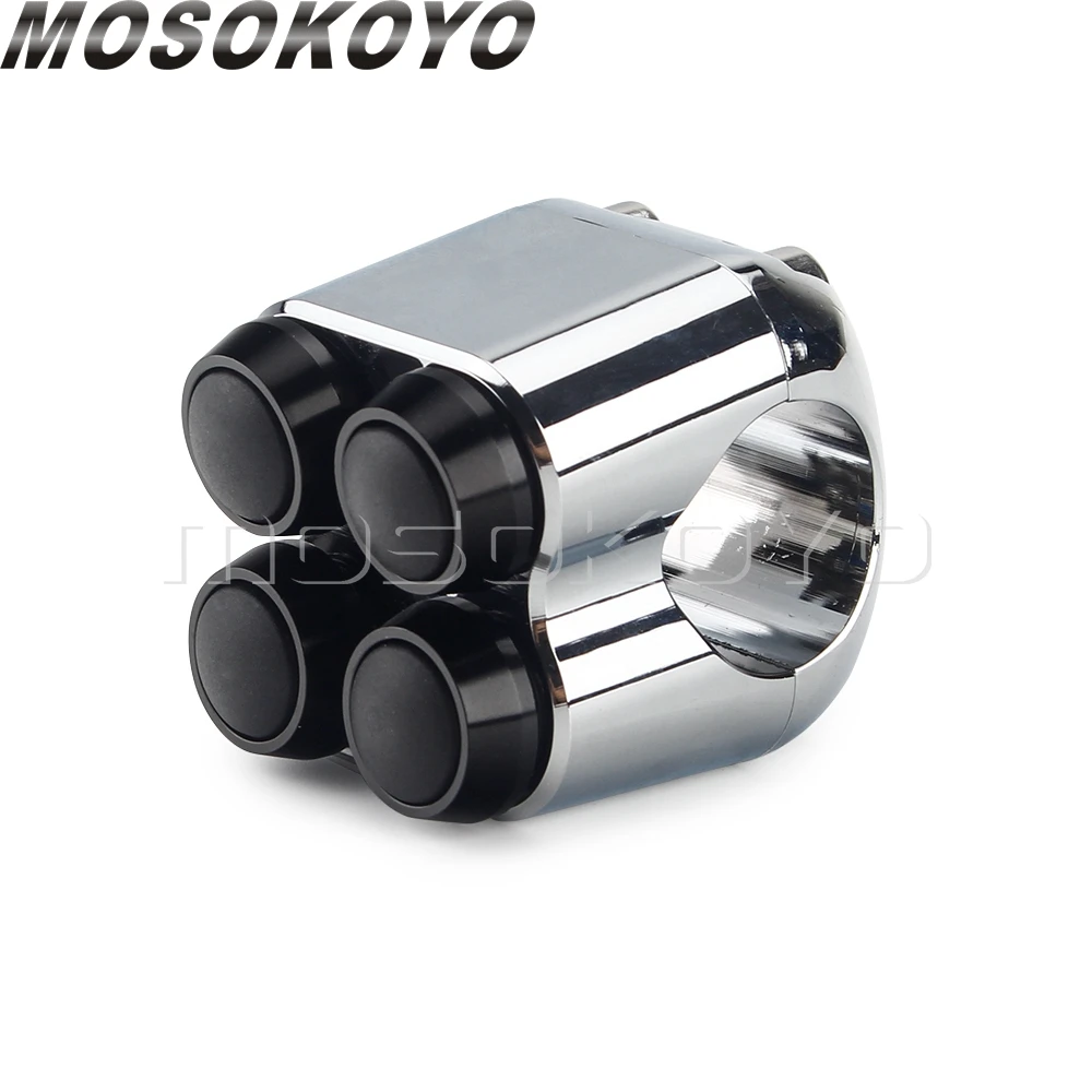 3&4 Buttons Motorcycle Switch 22mm 25mm Handle Controller Switches M-Unit Lights Starter Horn Universal 7/8" 1" Handlebar Switch